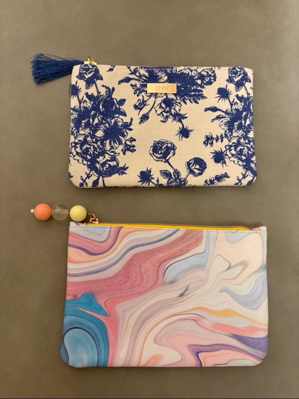 Ipsy Makeup / Cosmetics Bags Pouches - Set of 2 - 7.25 x 5 inches